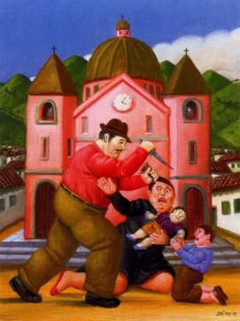 Fernando Botero Painting - Matanzan de los inocentesFernando Botero
